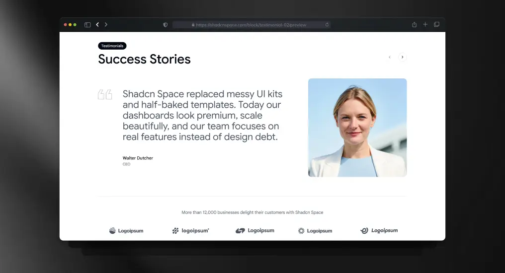 Testimonial Slider Showcase
