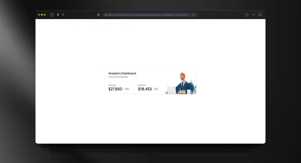 Analytics Overview Widget

