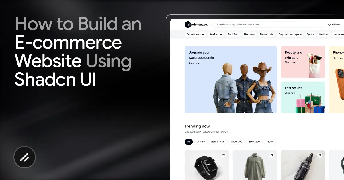 How to Build an E-commerce Website using Shadcn UI